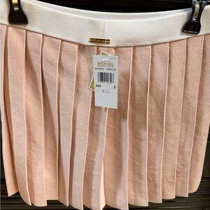 Michael Kors Mini Skirt - Soft Pink and White